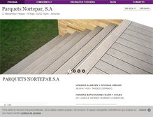 Tablet Screenshot of parquetsgijon.com